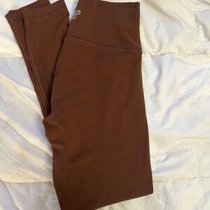Brown tna butter full length high waisted leggings